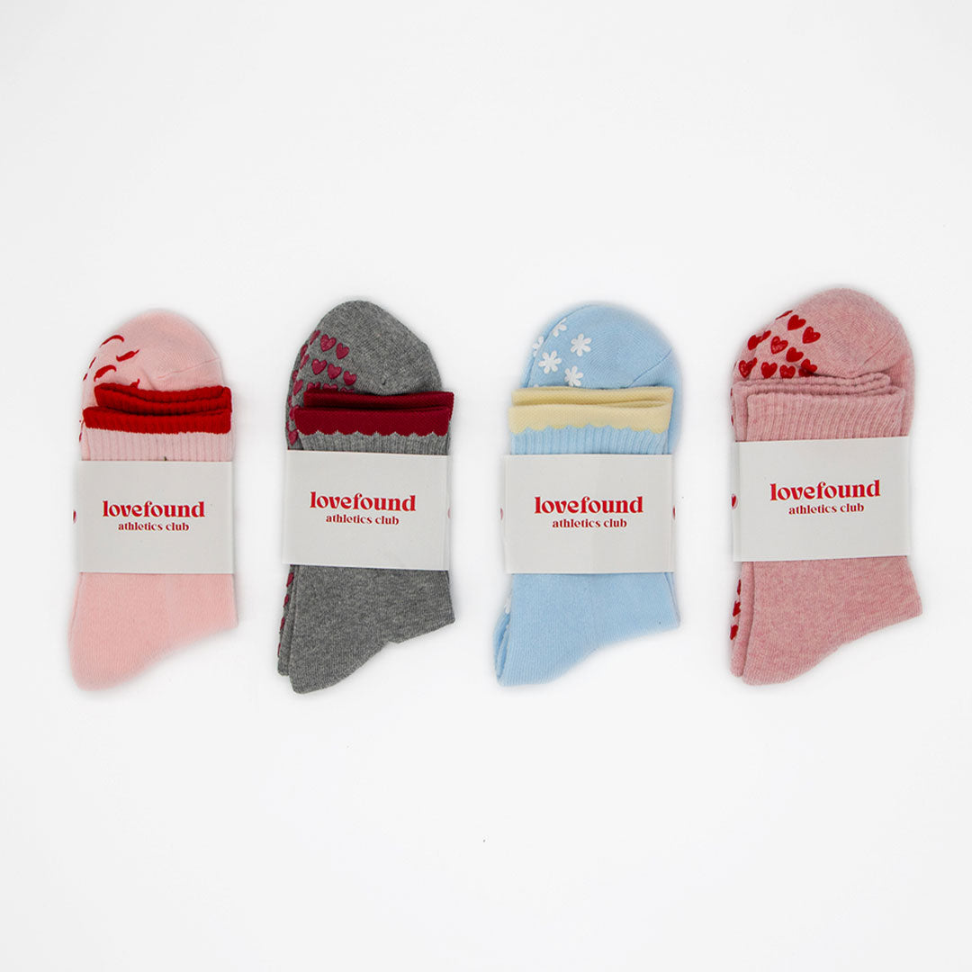 Pilates Grip Socks V2 - 4 Pack