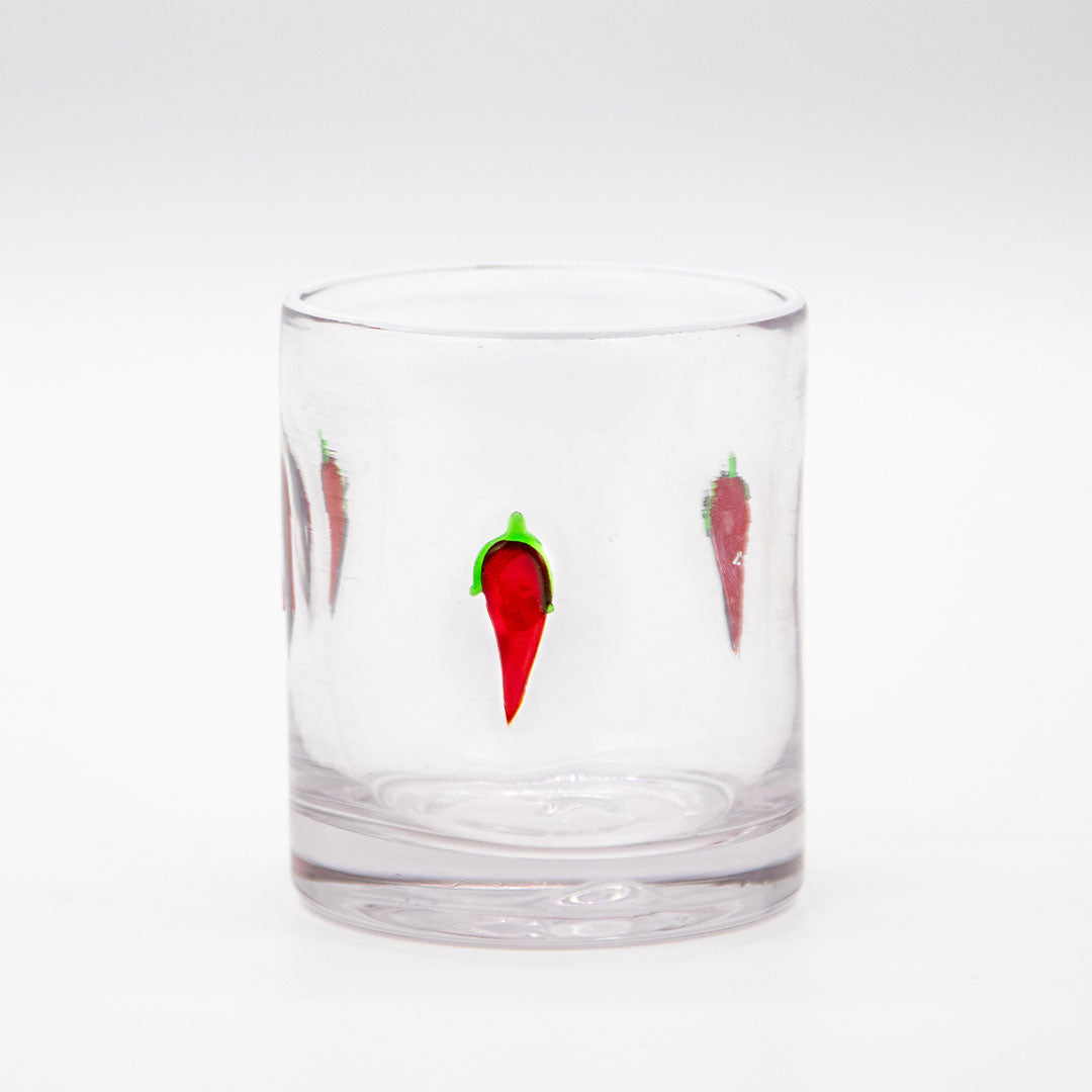 Iconic Glass Tumbler - Chilli