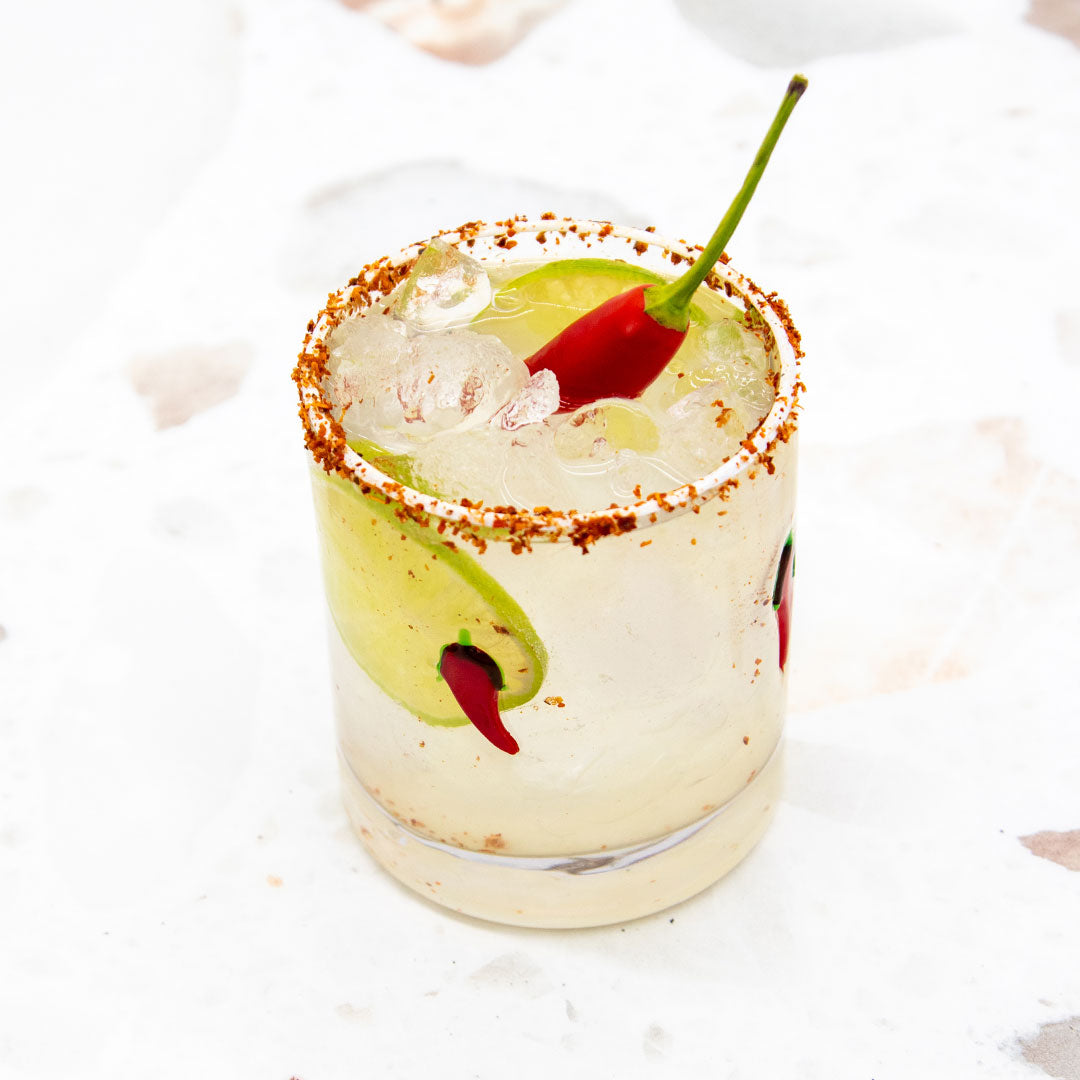 Iconic Glass Tumbler - Chilli