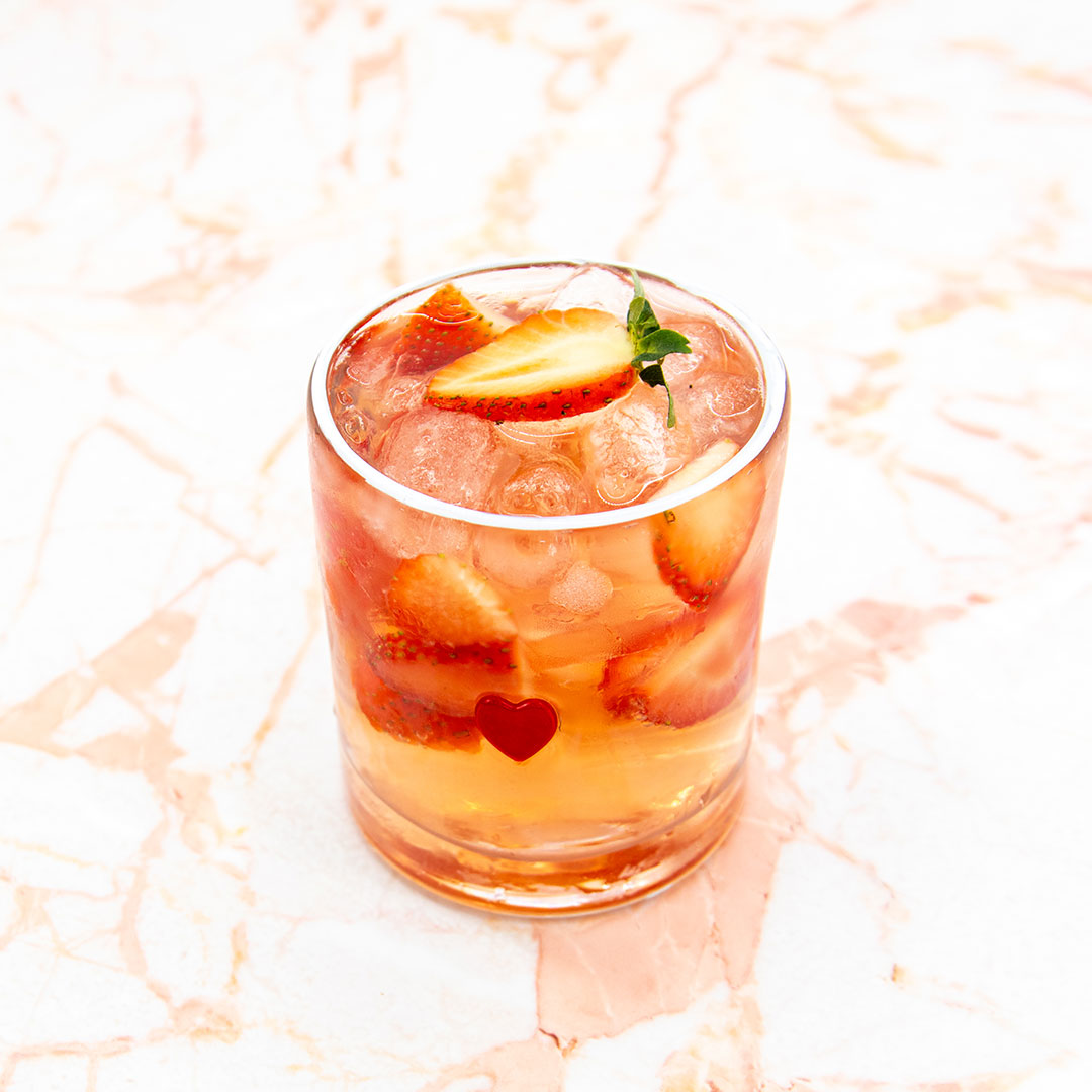 Iconic Glass Tumbler - Red Heart