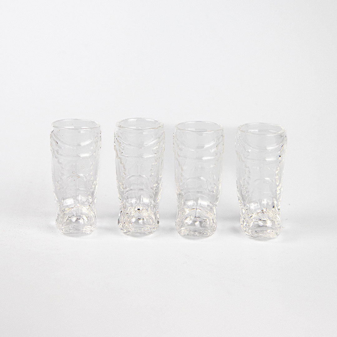 Glass Cowboy Boot Shot Glasses