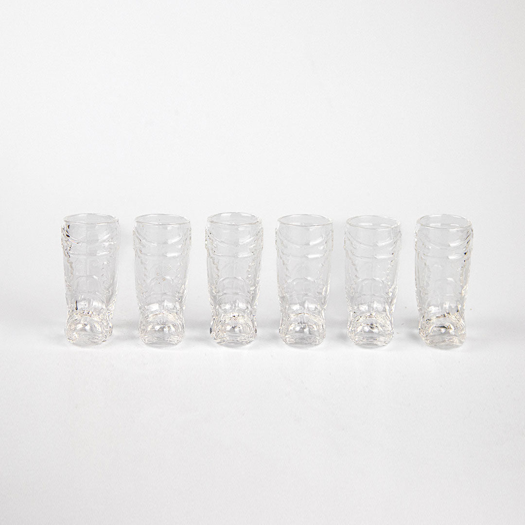 Glass Cowboy Boot Shot Glasses