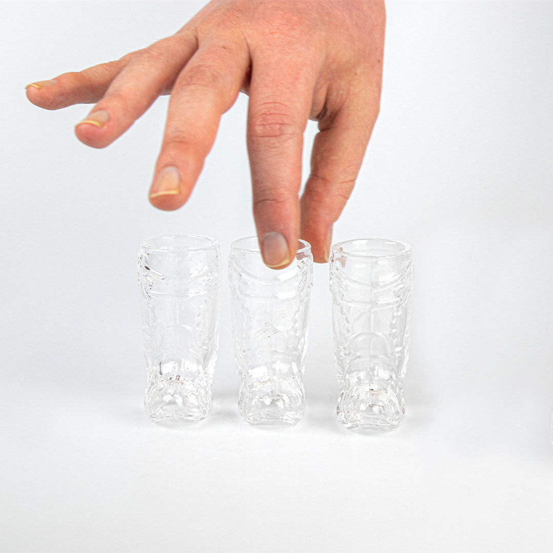 Glass Cowboy Boot Shot Glasses